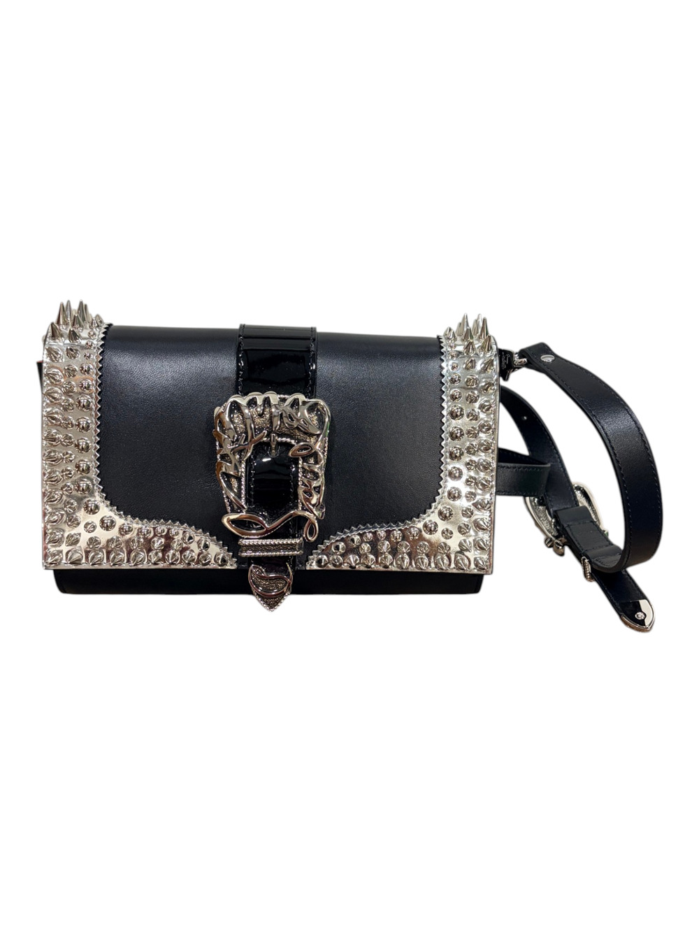5042 - Christian Louboutin Paloma Clutch GiddyUp / Giddy Spikes - New